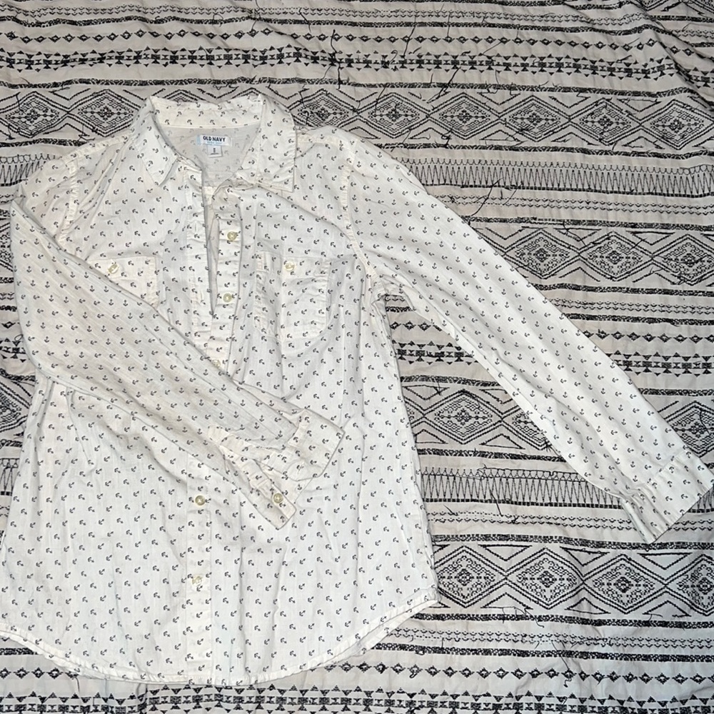 Cute anchor button down